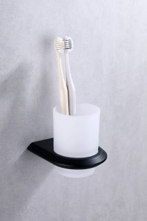 Стакан для зубных щёток ABBER Nord AA1556B чёрный матовый